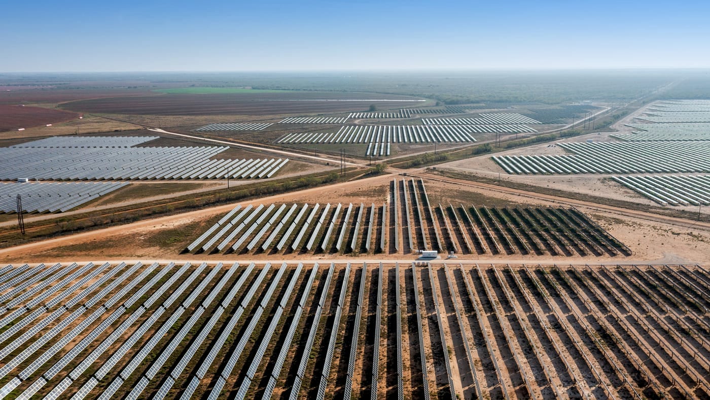 Solar module framing supply — utility project — project image, anonymised
