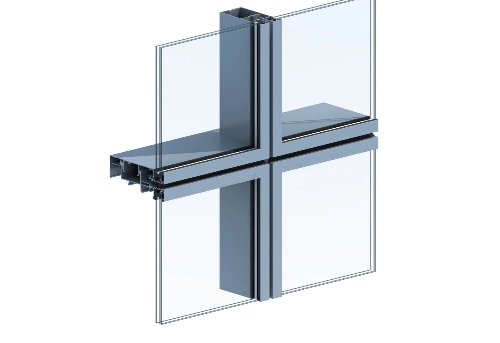 Curtain wall profiles — product photograph